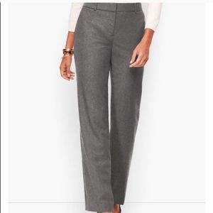 Talbots Gray Heritage Wide Leg Knit Trousers size 14